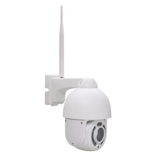 WLAN PTZ camera for video security, pan and tilt, with 4x zoom