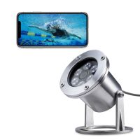 Stainless steel version of the pond camera with POE