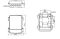 Diagramm mit Abmessungen f&uuml;r Dahua Anschaltbox PFA141