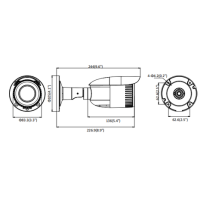 Hilook IPC-B650H-V 5MP POE bullet cctv camera with varifocal 2,8mm - 12mm